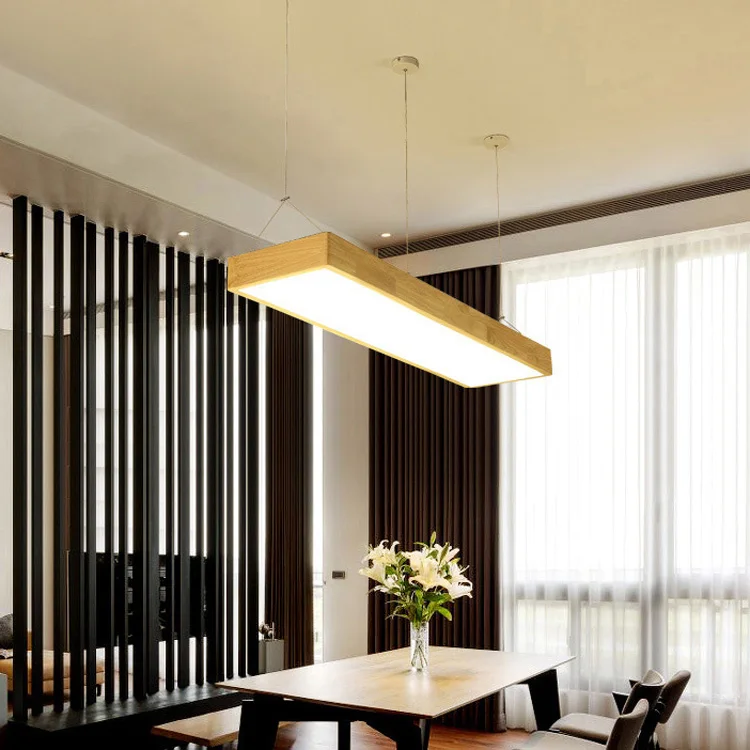 

Nordic Wooden Pendant Lights office Bar Cafe Pendant Lamps Fixtures Modern Wood Hanging Lightings Home Dining Study Kids Room
