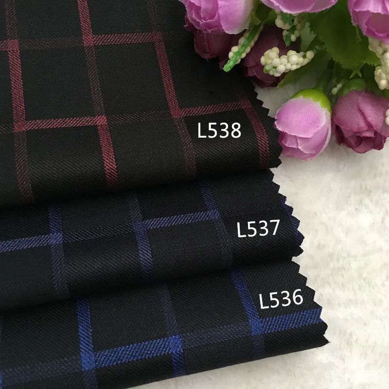 

2016 British grid clothing fashion fabric wool suit fabric pants vest skirt shorts DIY