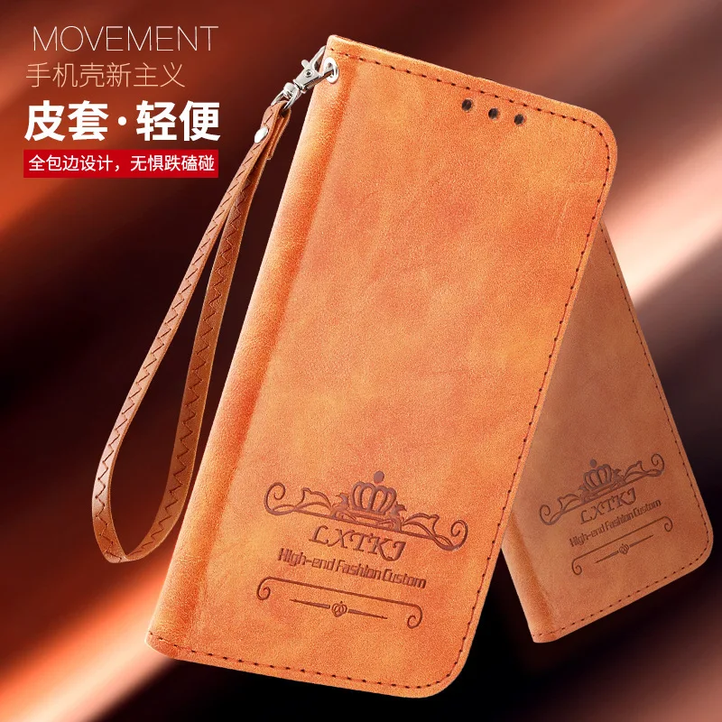

Luxury Cell Phone Case For Samsung S8 S9 S10 Plus Note 8 Note 9 S6 S7 Edge PU Leather Soft Cover