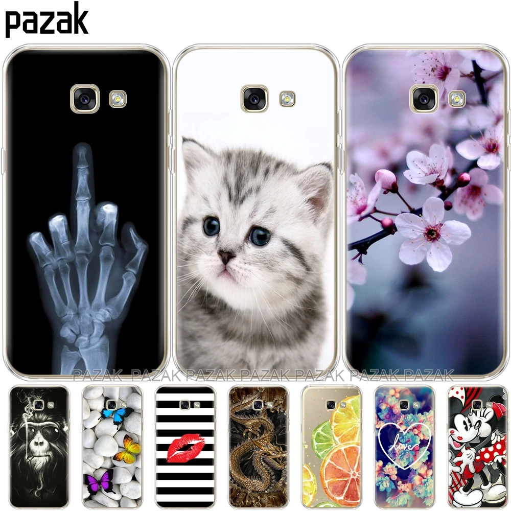 

silicon case for Samsung Galaxy A3 2017 Cases Cover A320 A320F Soft TPU Painting Back Protective FOR da Samsung A3 2017 Case new
