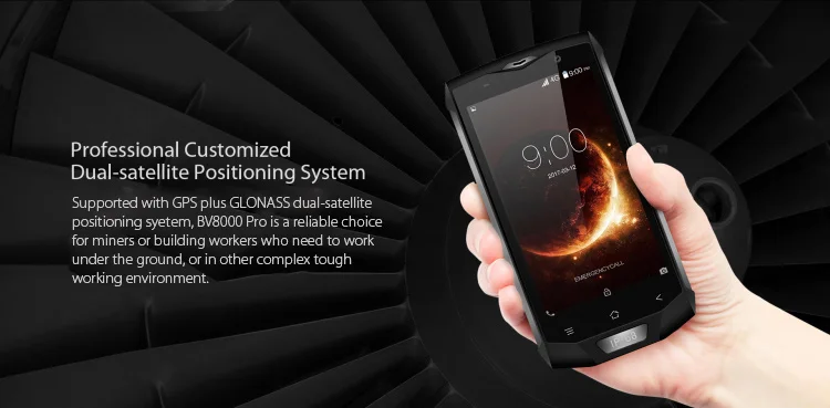 Stock in Europe BLACKVIEW BV8000 PRO 6GB RAM 64GB ROM MTK6757 2.3GHz Octa Core 5.0 Inch Corning Gorilla Glass 3 Sharp FHD Screen Android 7.0 IP68 Waterproof Rugged 4G LTE Smartphone