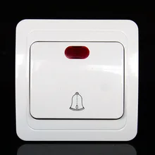 European standard high quality “Ding- dong” doorbell 1-Gang switch with red lamp with CE certification