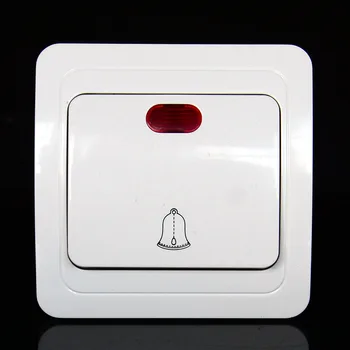 

European standard high quality "Ding- dong" doorbell 1-Gang switch with red lamp with CE certification