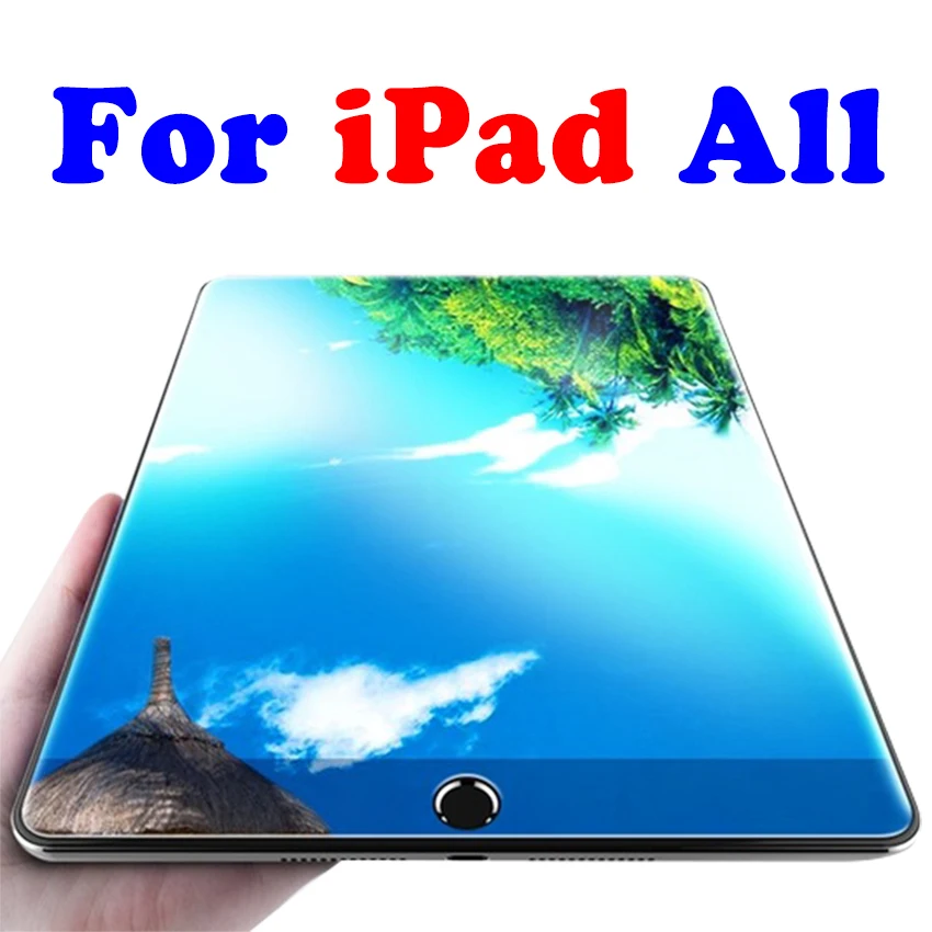 

For Apple iPad 2018 Glass On The For iPad 2017 5th 6th Screen Protector Air 1 2 mini 3 4 Pro 9.7 10.5 Tempered Film A1822 Glas