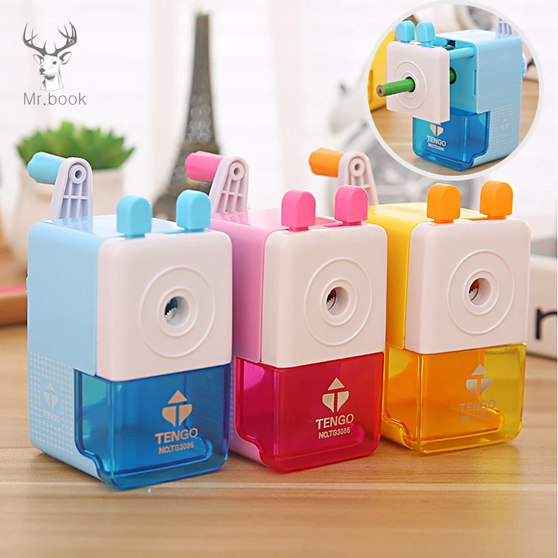 Cartoon Pencil Sharpeners Basic Type for Office Hand Crank Cutting Machine Kids Student Gift School Supply Stationery | Канцтовары для