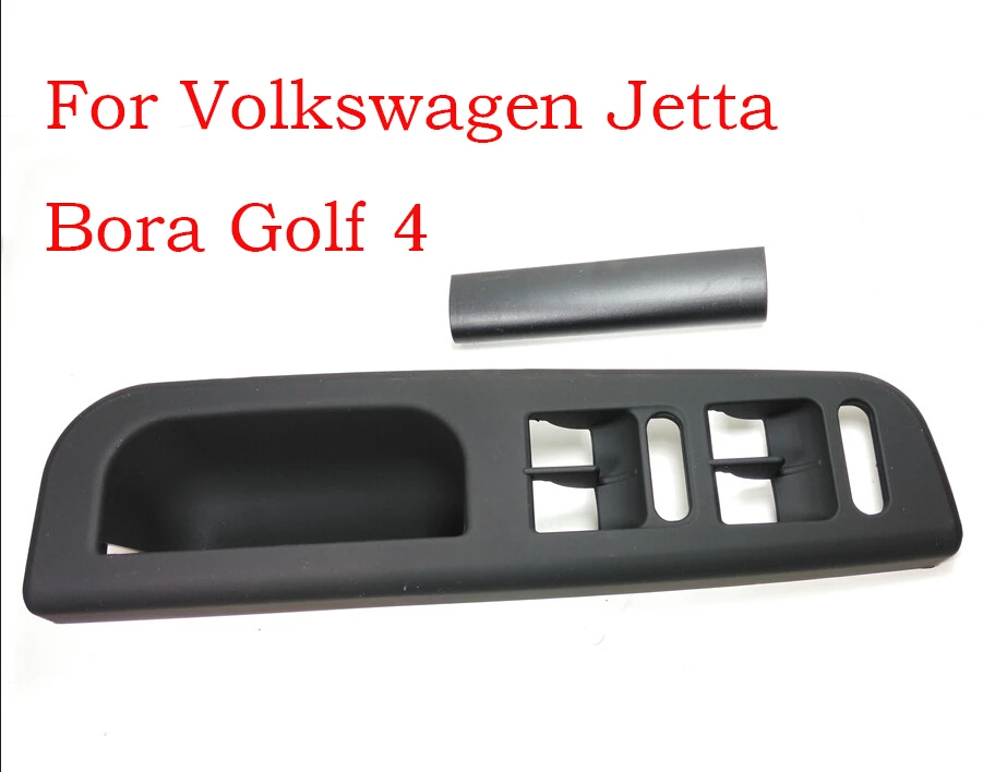Рамка панели выключателя черного цвета с окошком для Volkswagen Jetta Bora Golf 4 Бесплатная