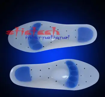 

by dhl or ems 10 pairs unisex silicone foot sole shoes pads Full cushions Plantar Achilles tendinitis health thick insoles