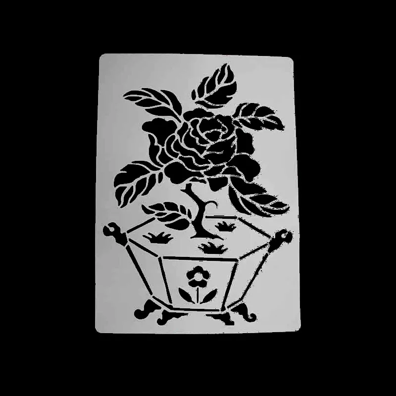 DIY Скрапбукинг цветы розы Шаблон для выпечки Кухня отделка торт трафарет спрей Комнатные цветы шаблон Тиснение Папки