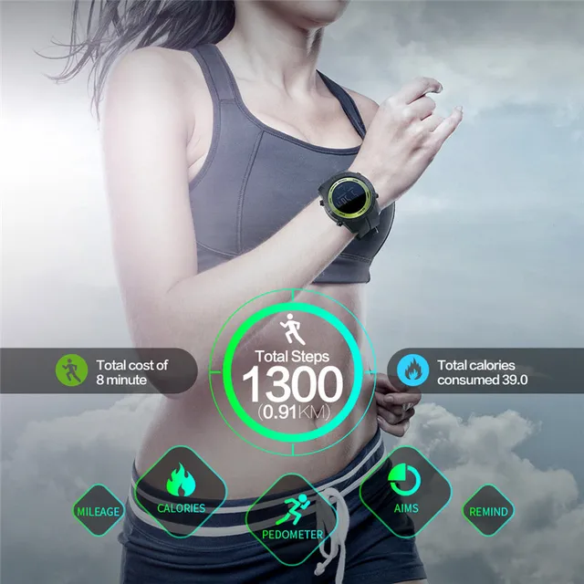SKMEI Compass Sports Watches Dual Time Metronome Calorie Pedometer Digital Watch Fashion Men Electronic Clock Relogio Masculino