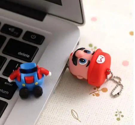 USB stick/! creativo Супер мультфильм рис Марио игры pen drive модель usd диска 8 ГБ 16 32 64 Flash Drive 2.0