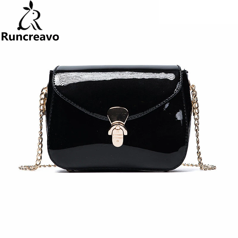 

2018 crossbody bags for women leather handbags luxury handbags women bags designer patent chain shoulder bag bolsa sac a main