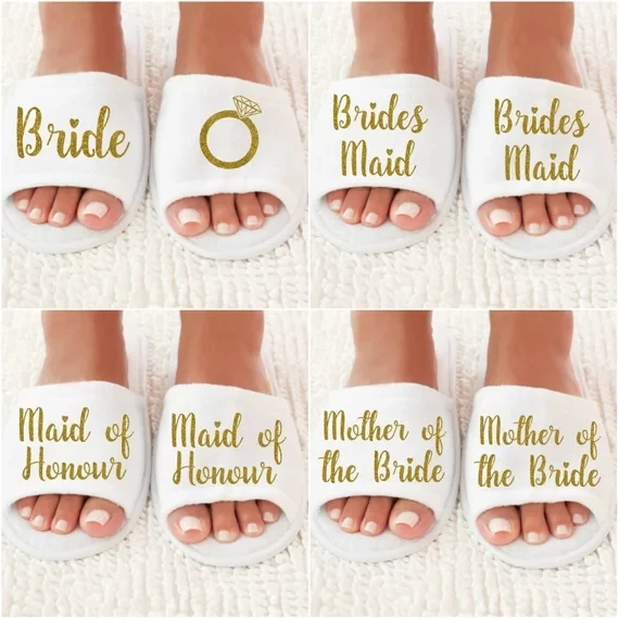 

personalized glitter Wedding Slippers,Bride diamond Wedding Slippers,Bridal Party Slippers.Bachelorette party favors gifts