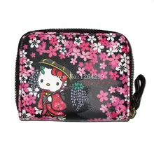 Новая Мода KT девочки дети мини PU черный портмоне для детей Подарки