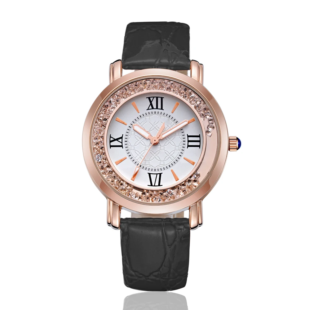 

Luxury brnad Women fashion watches quartz diamond female wristwatches lady leather stra[ clocks reloj