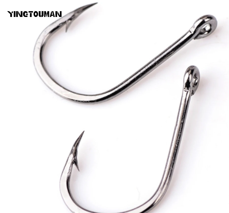 YINGTOUMAN 2 Box(100pcs)/lot 3 10 Fishing Hook high Carbon Steel