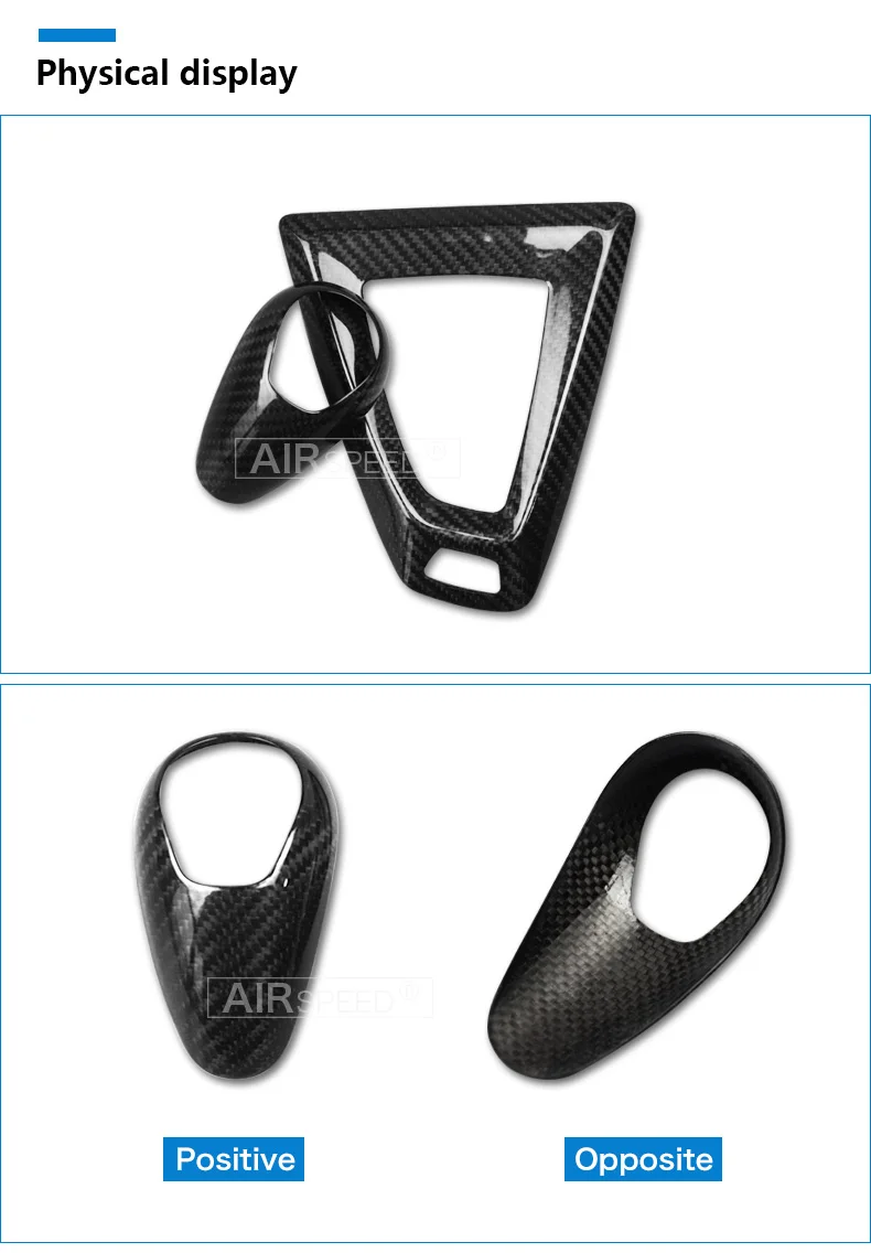 Carbon Fiber Gear Shift Knob Cover Trim for BMW M2 F87 M3 F80 M4 F82 M5 F83 F10 F12 F13 X5M F85 X6M F86 Accessories (4)