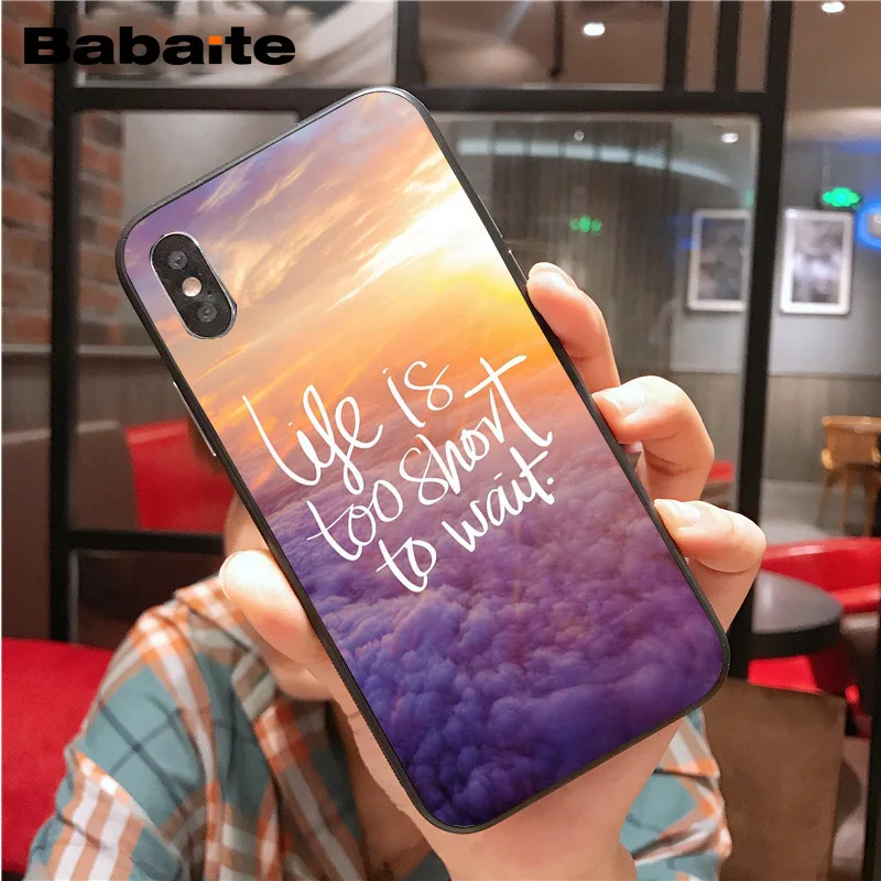 الصيف شاطئ نجم البحر الأزرق السماء أسود TPU لينة غطاء إطار هاتف محمول ل iphone X XS ماكس 8 7 6 ثانية زائد 5 ثانية SE XR الهواتف المحمولة Babaite