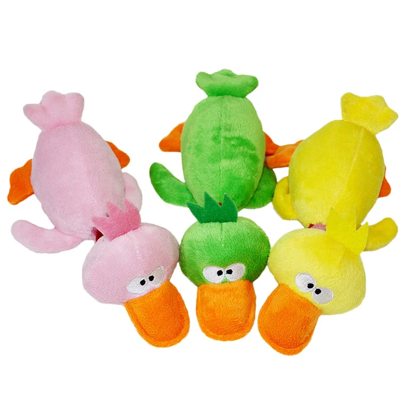 Misterolina Lint Pet Dog Dental Chew Toys Duck Animal Training