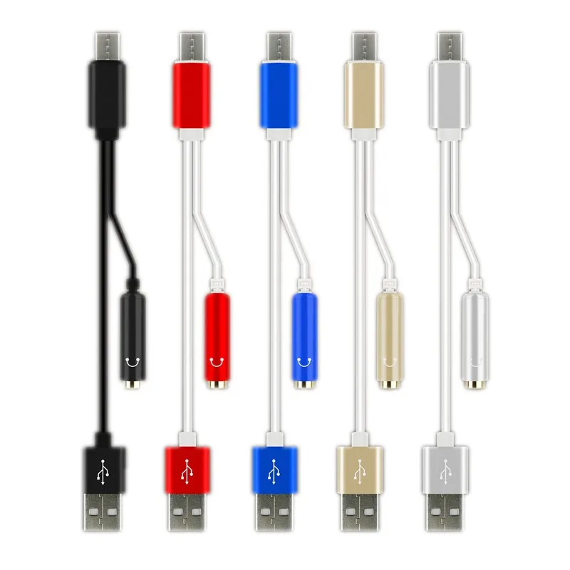 

USB Adapter Type C To 3.5mm Jack Headphone Earphone Aux Converter Audio Splitter Fast Charging Data Cable for Xiaomi Huawei