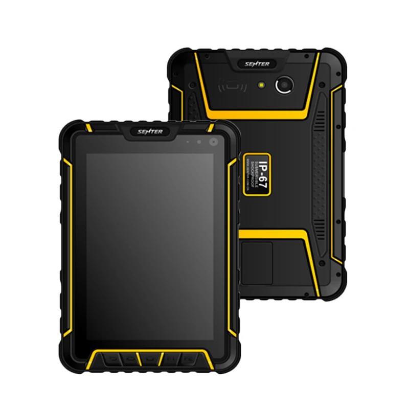

4G Lte IP67 Waterproof Rugged tablet PC Android 5.1 2G RAM Shockproof phone Fingerprint UHF RFID Reader Infrared Meter Reading