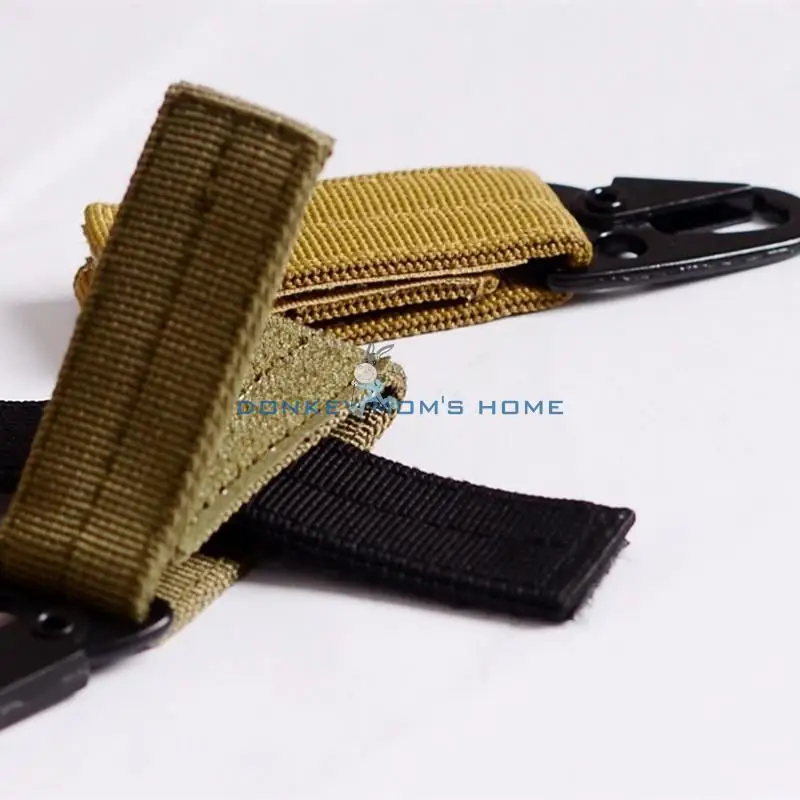 Military Nylon Key Hook Webbing Molle Buckle Outdoor Clip Hanging Belt I0X4 
