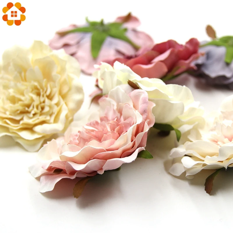 5PCS DIY Peony Flower Heads Decorative Scrapbooking Silk Artificial Flowers For Home Garden Wedding Party Decoration Supplies 5PCS DIY Peony Flower Heads Decorative Scrapbooking Silk Artificial Flowers For Home Garden Wedding Party Decoration Supplies