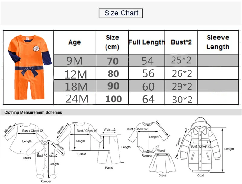 Детский комбинезон для новорожденного с рисунком дракона, одежда для мальчиков, Детский комбинезон для малышей с рисунком Сон Гоку, костюмы на Хэллоуин для маленьких мальчиков и девочек