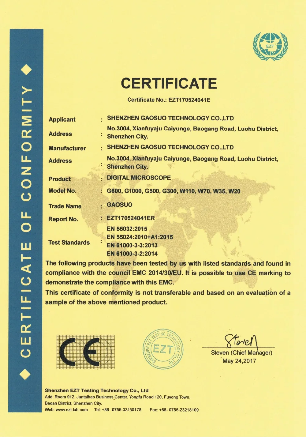 ce certificate(19)