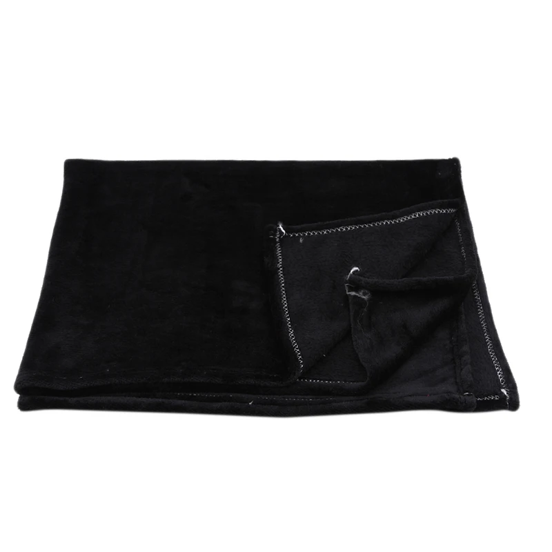 70*100 см Фланелевое удобное домашнее одеяло осень и зима супер мягкий согревающий диван/детское одеяло - Цвет: black