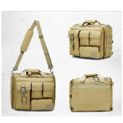 Тактическая Наплечная Сумка На Открытом Воздухе, военная сумка-мессенджер, сумка для компьютера, портфель для ноутбука, сумка на плечо для камеры - Цвет: tan