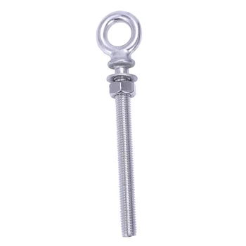 

M10X100 Lifting Eye Bolt, Stainless Steel AISI 316 Metric thread M10 Netto weight 123 grams Breaking Load 1800 kg, estimated