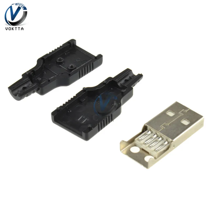 10 шт./компл. DIY Micro USB сварочный Тип Папа 4 Pin 5 T порт штекер разъем 2 0 Type A