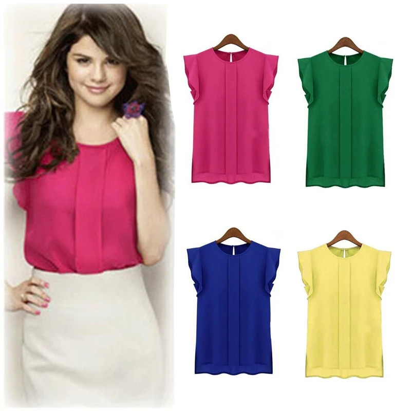 

2019 New women's chiffon shirt casual wild lady's shirt
