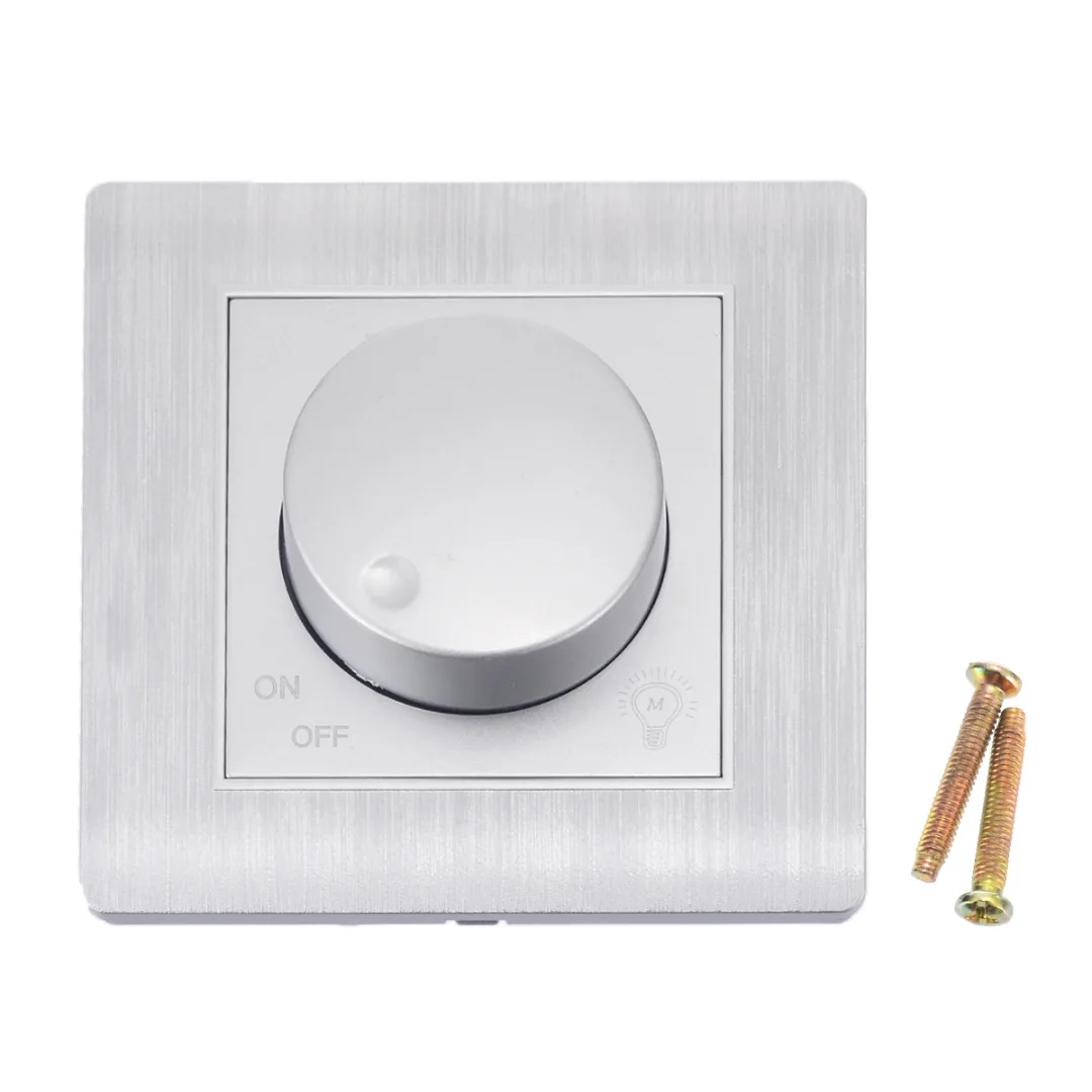 High Qualtiy AC 110~250V Led Light Control Wall Switch PC Material Panel Dimmer 86 Model Mayitr Switch Accessories Silver / Gold