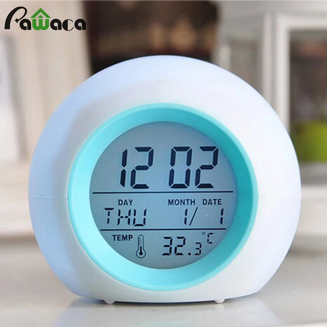 Digitale Led Wekker Temperatuur Display Snooze Wekkers Gekleurde ... Digitale Led Wekker Temperatuur Display Snooze Wekkers Gekleurde ...