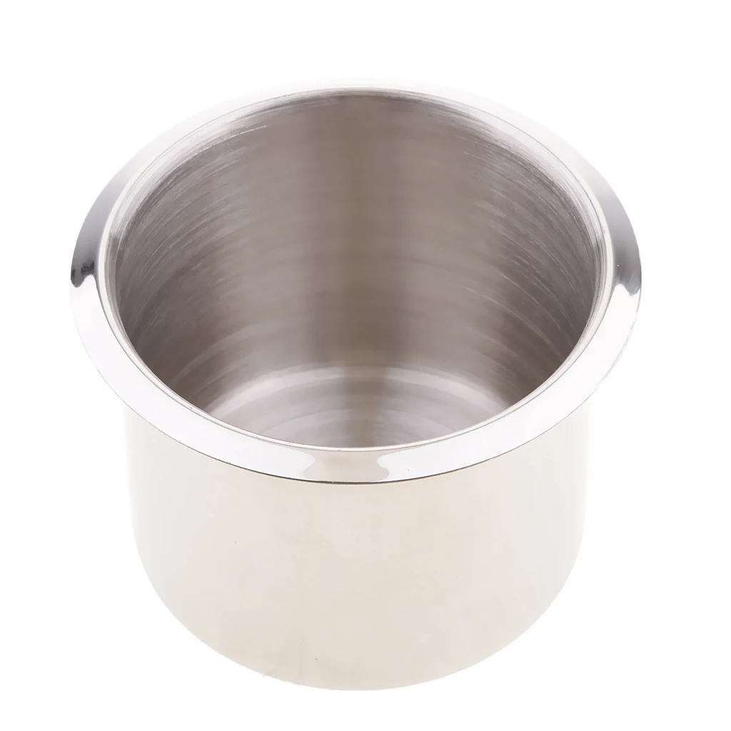 

16 Pcs Stainless Steel Recessed Cup Drink Holder for Car Marine Boat Camper 68x55mm