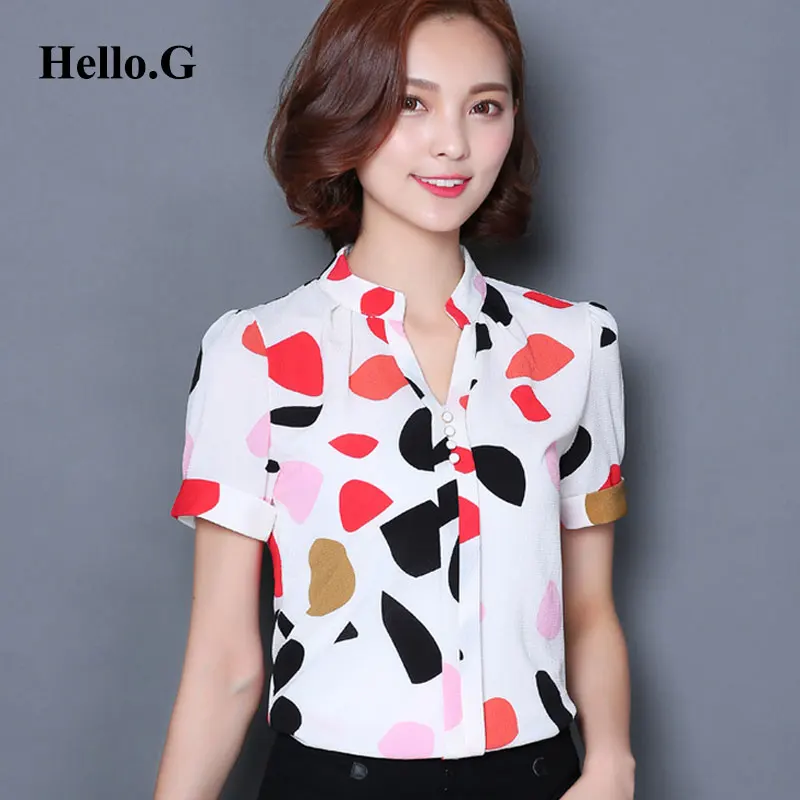 Plus Size XXXL Summer Style Formal Office Wear Stand Collar Slim