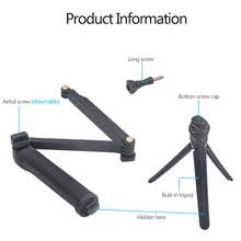 3 Way сцепление Водонепроницаемый монопод селфи-палка штатив-Трипод стойка для экшн-камеры GoPro Hero 7 6 5 4 Session для экшн камеры Yi 4K Sjcam Экшн-камера Eken для спортивной экшн-камеры Go Pro аксессуар
