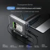 ORICO 3.5 inch SATA to USB 3.0 HDD Case with Holder Support 12TB Max Transparent Hard Drive Enclosure ► Photo 2/6