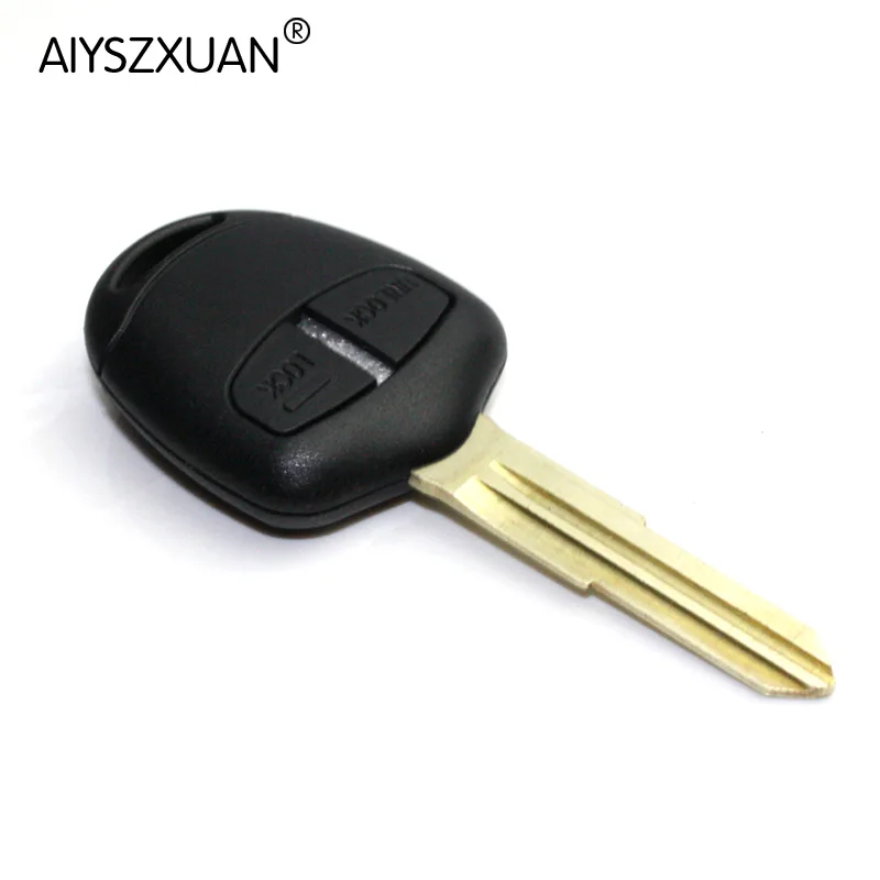 

AIYSZXUAN Remote Key Shell Case 2 Buttons For Mitsubishi Outlander Grandis Pajero Lancer Car Alarm Cover Housing (right groove)