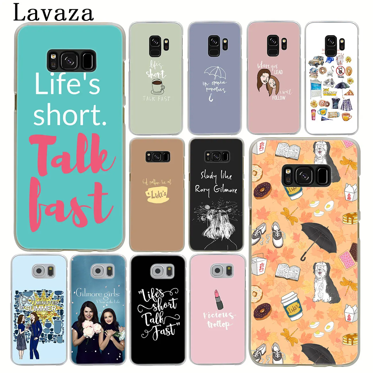 Чехол для девочек Lavaza Gilmore Life's Short Talk Fast Samsung Galaxy Note 10 9 8 A9 A8 A7 A6 Plus 2018 A3 A5 2015 2016 2017 A2 |