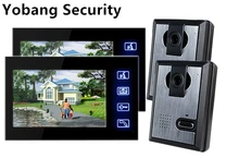 Yobang Security Freeship 7″ TFT Color LCD Video Door Phone Doorbell Rainproof Picture/Video Record IR Night Vision Touch Key