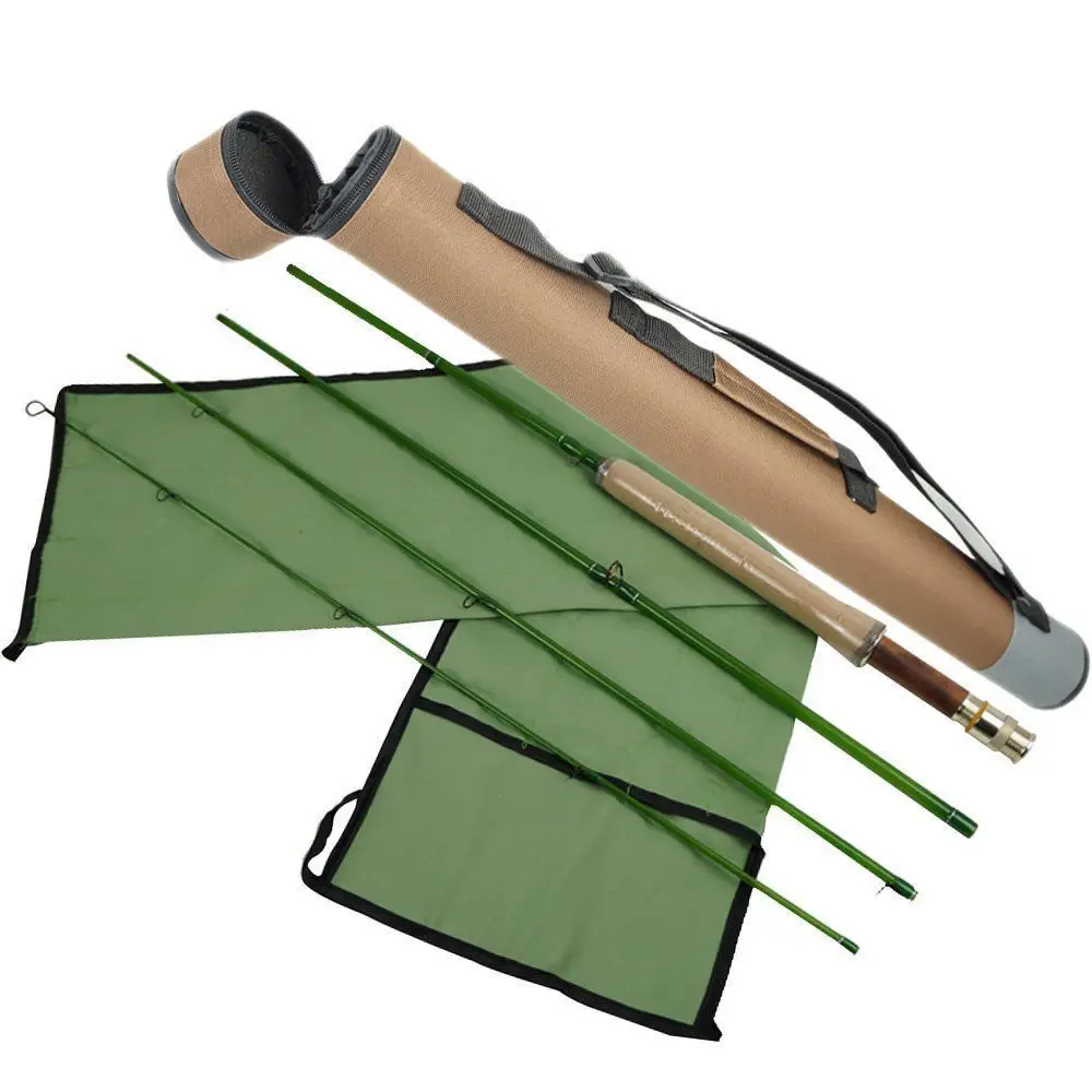 US $68.79 Aventik 4 Colors Fiberglass Fly Rod Medium Action Super Light Fiber Glass Transparent Colors Fly Fishing Rod 4 Section
