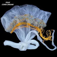 High quality open diameter 4m Korean style cast net fishing nets hand throw net round net rede de pesca nylon net outdoor tool