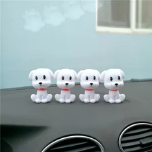 Качая головой куклы автомобиля собака 1 шт авто Украшение Наклейка милые цифры игрушка украшение кукольный рисунки из мультфильма ПВХ пластиковая фигурка орнаментом подарок