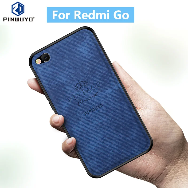 

Redmi Go 5.0'' Case Original PINWUYO VINTAGE PU Leather Protective Phone Case for Xiaomi Red mi Go Shockproof Shell Case