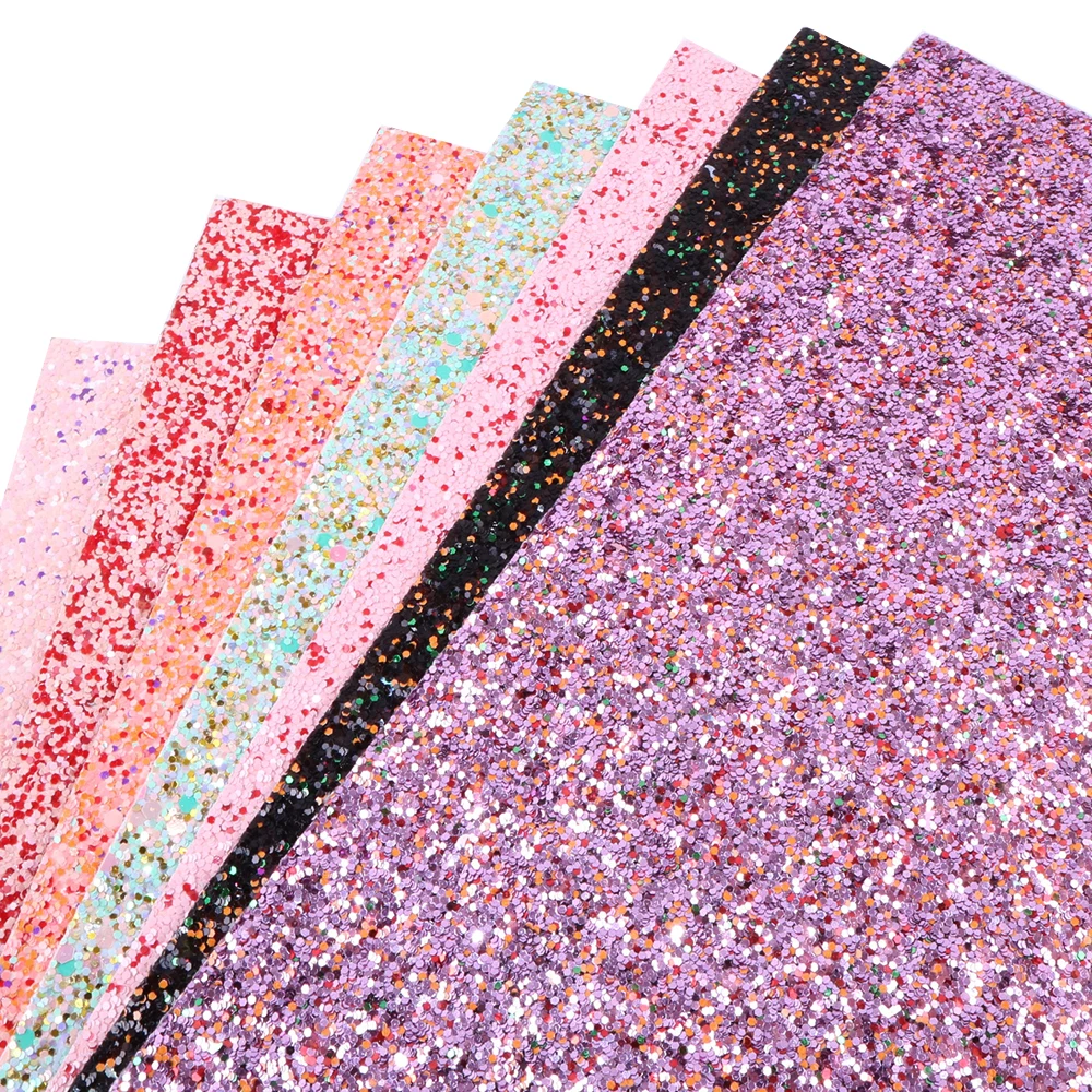 

David accessories 20*34CM Glitter Faux Synthetic Leather Fabric For Hairbow,DIY Bags Shoes Material Decoration,1Yc4136