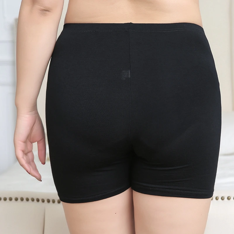 Женские блестящие 3xl 5xl женские летние эластичные однотонные черные короткие