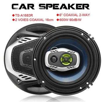 

2Pcs/Set 6 Inch 600W 16cm 2Way Universal Car Coaxial Hifi Speakers Auto Audio Music Stereo Speaker Non-destructive Installation