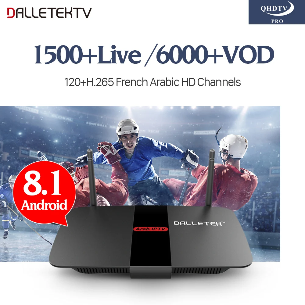 

IPTV Arabic French TV Box Smart Android 8.1 RK3229 1 Year QHDTV PRO Code Subscription IPTV Europe Belgium French Arabic IPTV Box